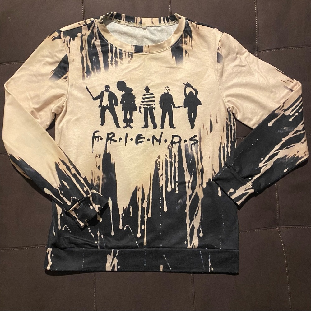 Ladies Small, “FRIENDS” Halloween version Sweater